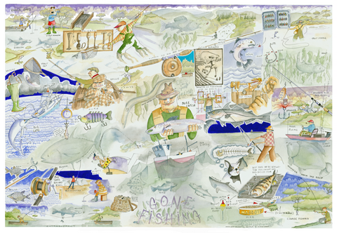 GONE FISHING -  Giclée Print limited edition of 300