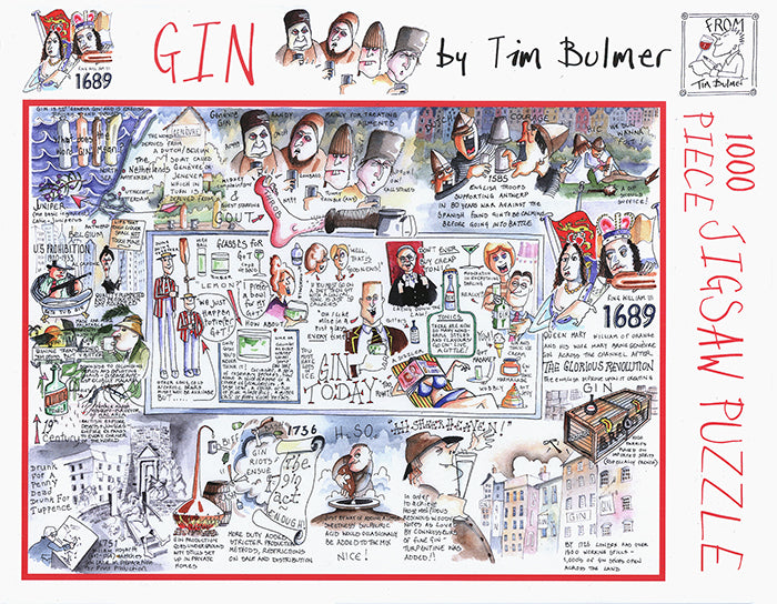 1000 Piece Jigsaw Puzzle – Funny Map Of England Art By Tim Bulmer, 66x50cm Colorful Humorous Puzzle