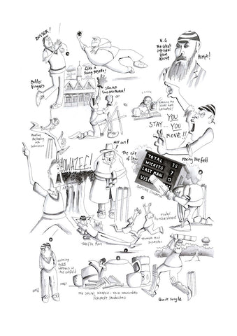 STICKY WICKET : Limited edition (250) Giclée Print