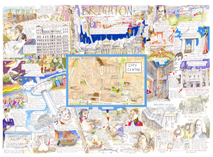 MAP OF BRIGHTON Giclée Print limited edition of 300