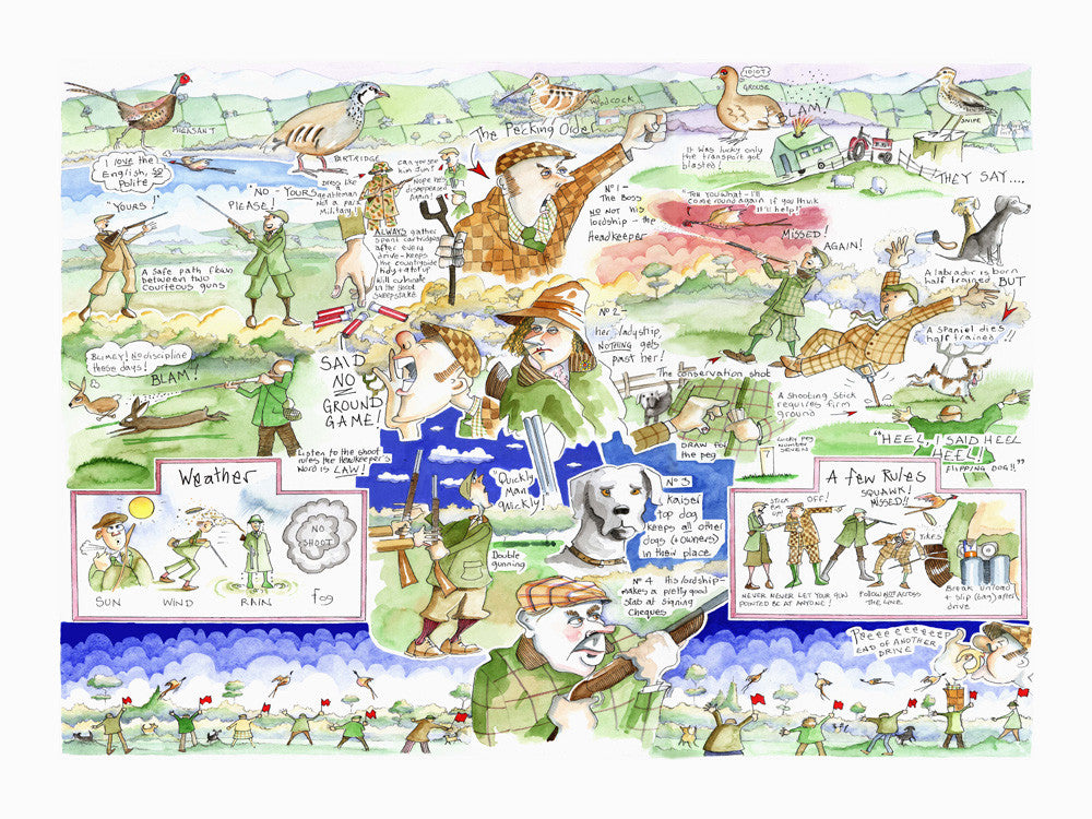 the shooting party : Limited edition (350) Giclée Print