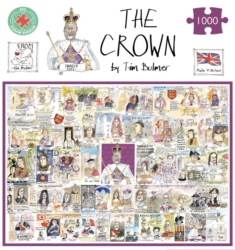 Tim Bulmer THE CROWN Jigsaw – Tim Bulmer | Humorous Cartoons for all occasions ...