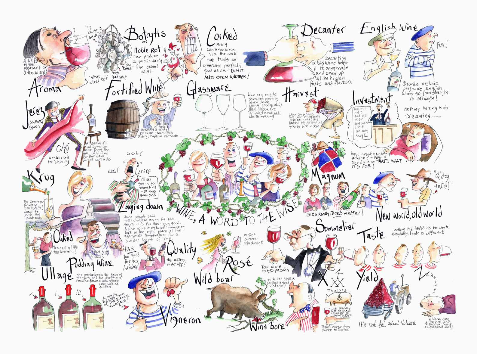 WINE, A WORD TO THE WISE  :  limited edition of 250