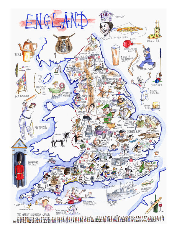 MAP OF ENGLAND