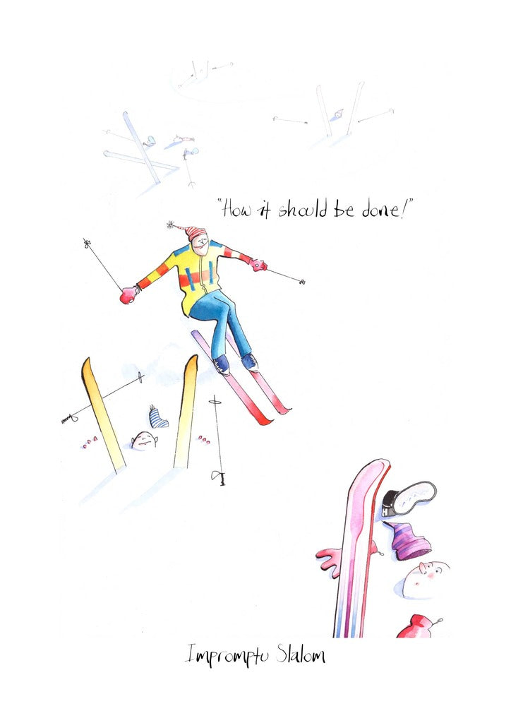 Tim Bulmer Impromptu Slalom – Tim Bulmer | Humorous Cartoons for all occasions ...