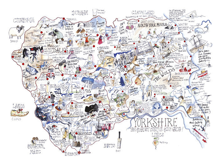 MAP OF YORKSHIRE 02
